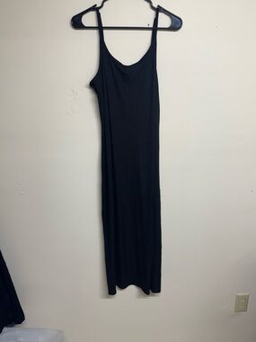 No Boundaries Black Maxi Slip Dress
